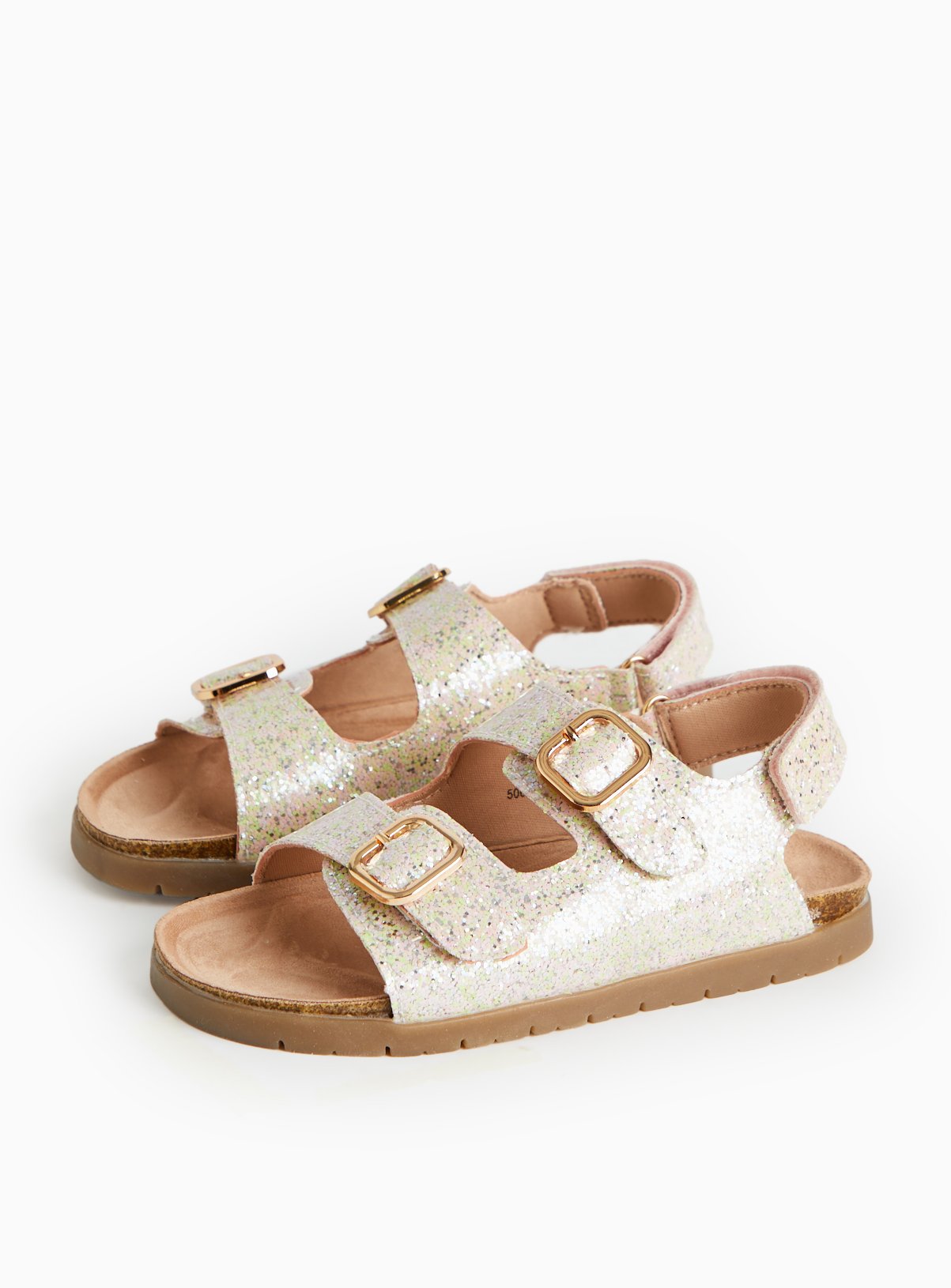 Sparkle Twin Footbed Sandals 4 Infant - Image 1 thumbnail